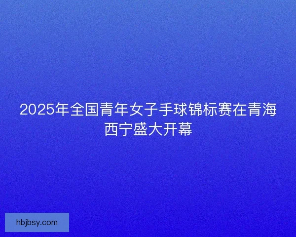 2025年全国青年女子手球锦标赛在青海西宁盛大开幕